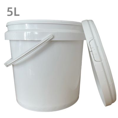 5 Liter runde Plastikbehälter für Pickel Distributionslösung in kundenspezifischen Lebensmittelbehälter