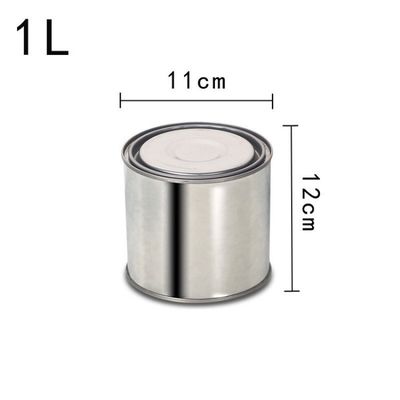 Passen Sie Ihre Verpackung an Rundmetallglas 1L-5L mit Griff für Farbe und Soße