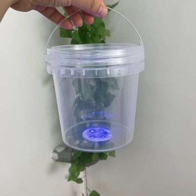 32 oz Süßigkeiten Behälter 1L klaren Eimer mit Led-Licht Popcorn Plastik Eimer
