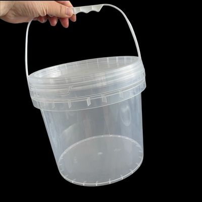 Lebensmittelverpackung Klarplastik-Popcorn-Eimer mit LED-Licht und Handgriff