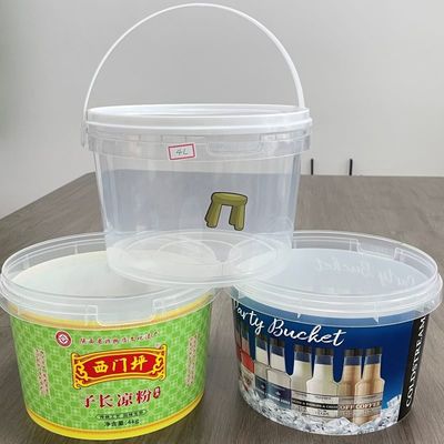 1 Liter Eimer Plastikbehälter mit Deckel